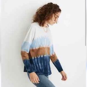 Day Sale Madewell Tie Dye Long Sleeve Top